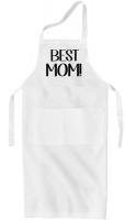 Qtees Africa Best Mom white apron Photo