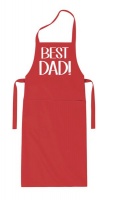 Qtees Africa Best Dad Red apron Photo