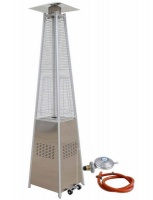 Patio Heater- Stainless Steel Gas Flame Pyramid Patio Heater Photo