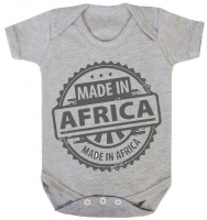 Made In Africa - Grey Baby Grow Photo