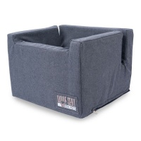 Woof Seat - Original Dog Car Seat - Reverse Denim - Blue Photo