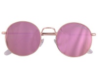 Bad Girl Women's Wanderer Sunglasses - Rose Gold/Pink Photo