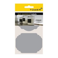 Tower: Chalkboard Labels Grey Photo