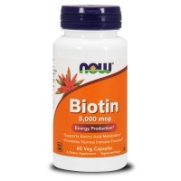 NOW Foods Biotin 5000mcg [60 Caps] Photo