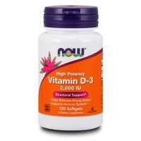 NOW Foods Vitamin D3 2000iu [120 Gels] Photo