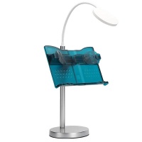 Portable Reading Desk Rack & LED Retractable Table Lamp Photo