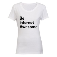 Be Internet Awesome - Ladies - T-Shirt - White Photo