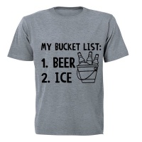 My Bucket List - Adults - T-Shirt - Grey Photo