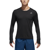 adidas Men's Own The Run Long Sleeve Running T-Shirt - Black Photo