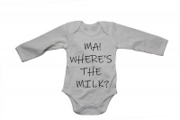 Ma - Where's the Milk? - Baby Grow Photo