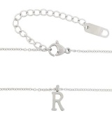 Miss Jewels- Stainless Steel Letter 'R' pendant and necklace Photo