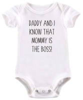 BTSN - Daddy & I know mommy is boss -baby grow Photo