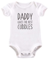 BTSN - Daddy gives the best cuddles -baby grow Photo
