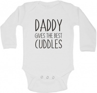 BTSN - Daddy gives the best cuddles -baby grow - L Photo