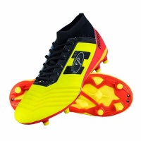Premier Atletico Sockfit Soccer Boots - Yellow/Orange/Black Photo