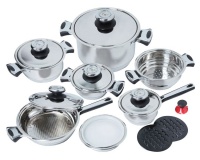 16 Piece Stainless Steel Cookware Set Photo