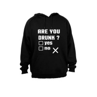 Are you Drunk? - Hoodie - Black Photo