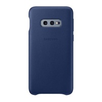 Samsung Galaxy S10e Leather Cover - Navy Photo