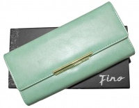 Fino Faux Leather Elegant Purse with Box - Green Photo