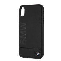 BMW - Signature Logo Imprint Hard Case for iPhone XR - Black Photo