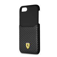 Ferrari - Sf Carbon Hard Case with Card Slot for iPhone 8 Photo