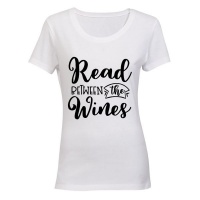 Read Between the Wines - Ladies - T-Shirt - White Photo
