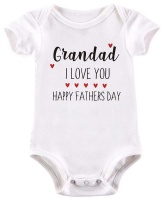 BTSN - Grandad I love you Happy fathers day -baby grow Photo