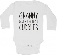 BTSN - granny gives the best cuddles baby grow - L Photo