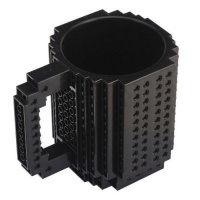 Building Brick Mug - Black Photo