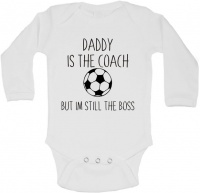 BTSN - Daddy's The Coach But I'm The Boss - Baby Grow L Photo