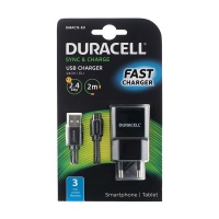 Duracell Fast Charging Wall Charger with Micro USB Cable 2.4A - Black Photo