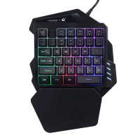 35 Keys USB One-Hand Gaming Keyboard with LED Backlight Photo