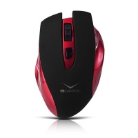 Canyon Wireless Rechargeable 4 Button Mouse - Red Photo