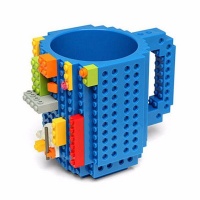 4 A Kid Building Brick Mug - Blue Photo