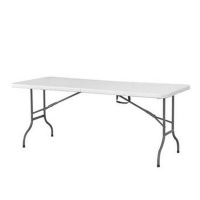 Rectangular White Folding Table Photo