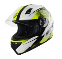 Spirit Tyro Wide Angle View Motorcycle Helmet with Cover - Yellow Photo