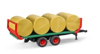 Bruder Bale transport trailer with 8 round bales Photo