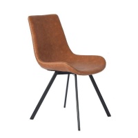 Jacquard Dining Chair - Brown Photo
