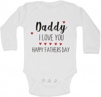 BTSN - Daddy Happy Fathers Day -Baby Grow - L Photo
