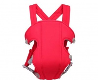 Baby Carrier Wrap Infant Carrier Sling Front and Back Backpack-Red Photo