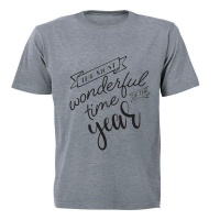 The Most Wonderful Time of the Year - Kids T-Shirt - Grey Photo