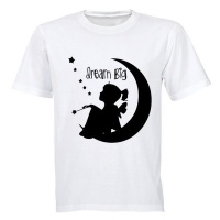 Dream Big - Moon and Stars! - Kids T-Shirt - Grey Photo
