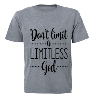 Don't limit a Limitless God! - Kids T-Shirt - Grey Photo