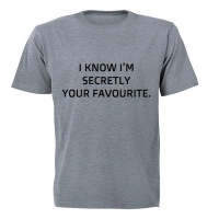 Secretly your Favourite! - Kids T-Shirt - Grey Photo