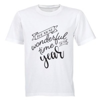 The Most Wonderful Time of the Year - Kids T-Shirt - White Photo