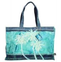 PE-Florence Blue Palm Ladies Shopper Bag Photo