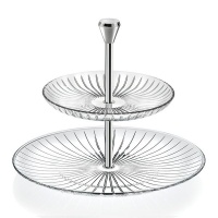 Sunbeam RCR- 2 Tiers Crystal Glass Plate Stand Photo