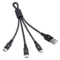 3-in-1 USB Charging Cable - 3 Pack Photo
