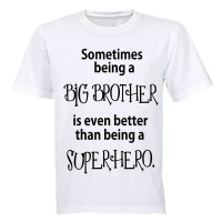 Brother Big - Superhero! - Kids T-Shirt - White Photo