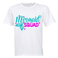 Mermaid Squad! - Kids T-Shirt - White Photo